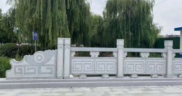 泰州 芝麻灰桥栏杆、河道栏杆安装效果