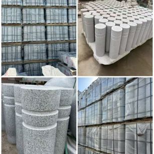 泰州 芝麻白花岗岩挡车柱、隔离柱多少钱