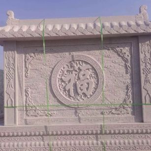 泰州 芝麻白花岗岩屏风，照壁，影壁