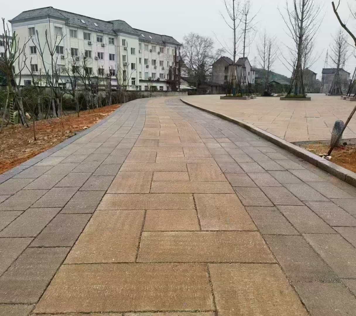 泰州仿古石铺装效果