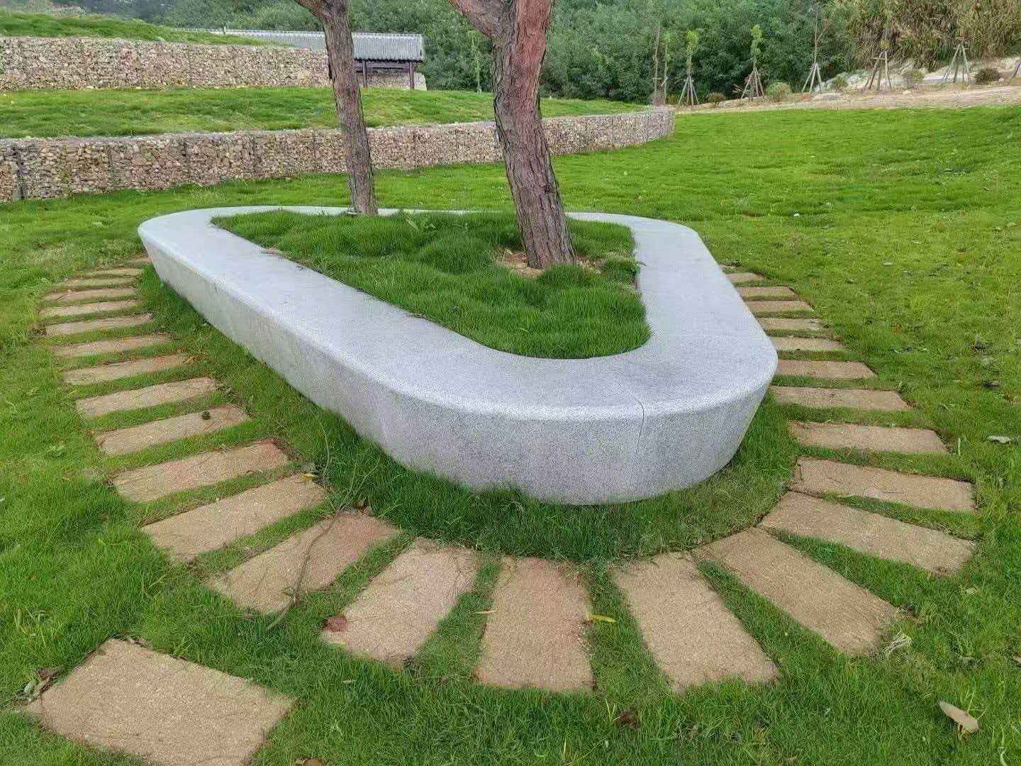 泰州 芝麻白光面整石坐凳