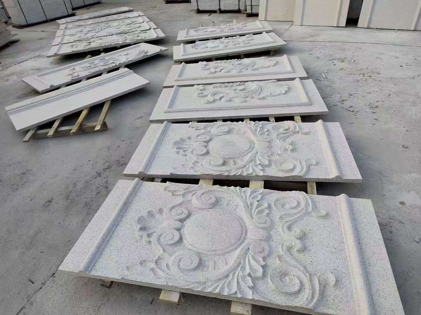 泰州 芝麻白干挂雕花板